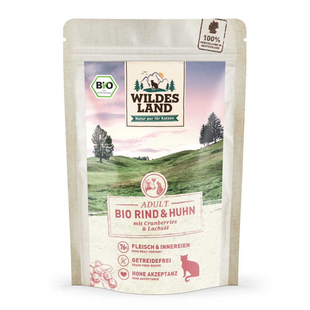 Bio Rind und Huhn mit Cranberries - 85 g