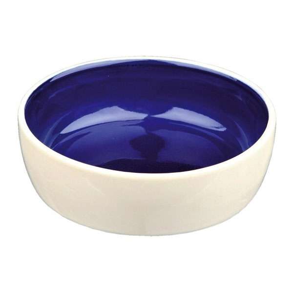 Trixie Keramiknapf, Katze 0,3 l  12 cm, creme blau