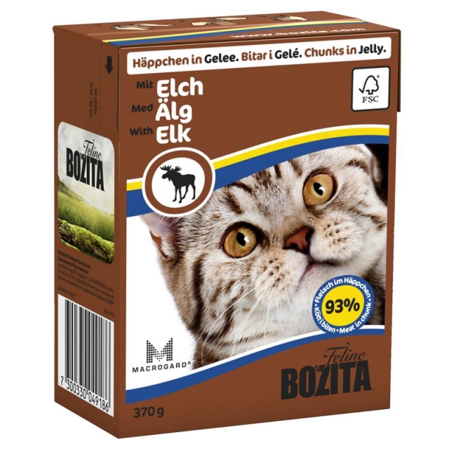 Bozita Tetra Recard Häppchen in Gelee Elch 370g