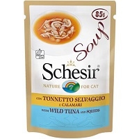Schesir Cat Soup Thunfisch/Tintenfisch 85g