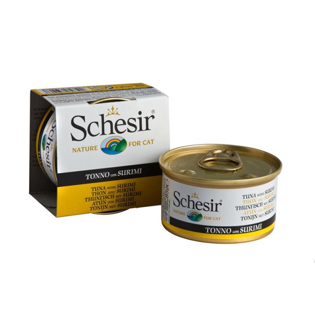 Schesir Cat Dose Jelly Thunfisch mit Surimi 85g