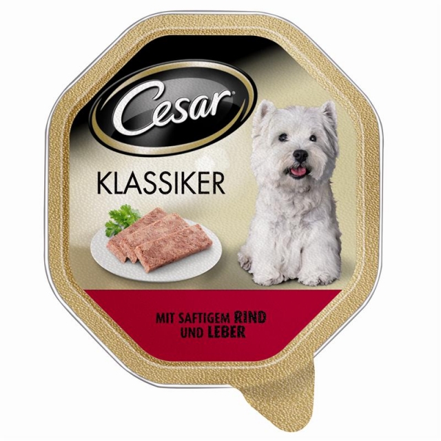 Cesar Schale Klassiker mit saftigem Rind & Leber 150g