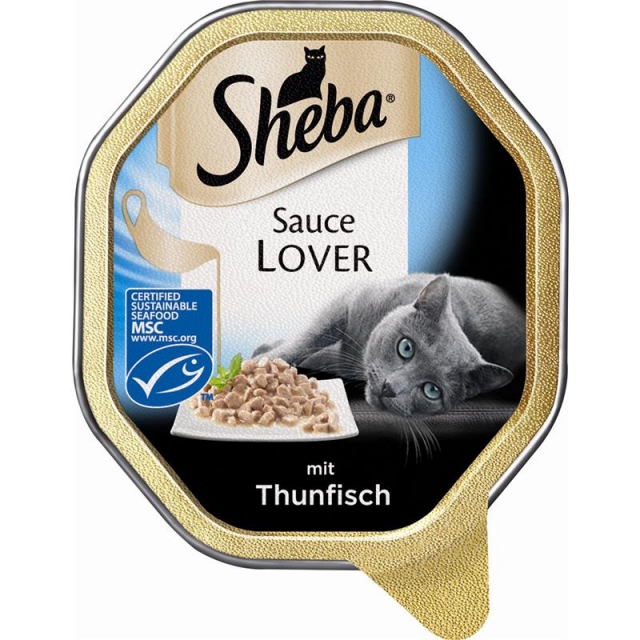 Sheba Schale Sauce Lover mit Thunfisch 85g