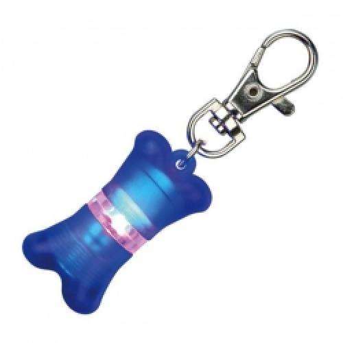 Trixie Flasher für Hunde, blau ca. 2 x 4 cm
