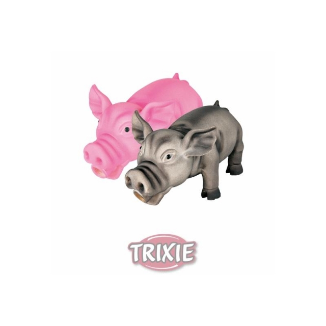 Trixie Schwein. Original Tierstimme. Latex 17 cm