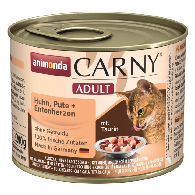 Animonda Carny Adult Huhn & Pute & Entenherzen 200g