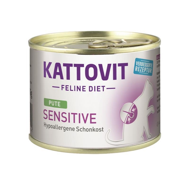 Kattovit Dose Feline Diet Sensitive Pute 185g