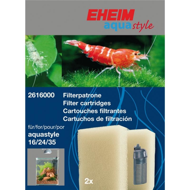 EHEIM Filterpatrone für EHEIM aquastyle 16, 24, 35 und aquaCorner 60 2 Stück