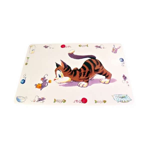 Trixie Napfunterlage Comic Katze 44 × 28 cm