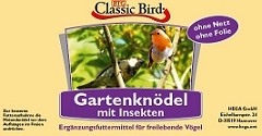 Classic Bird Gartenknödel mit Insekten 100 Stück ohne Netz & ohne Folie
