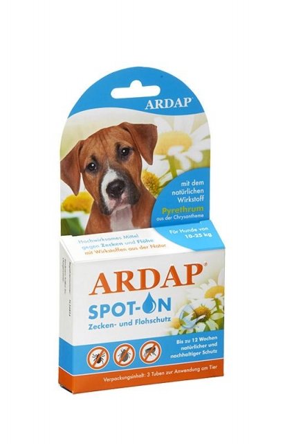 Ardap Spot-On für Hunde von 10-25 kg  3 x 2.5 ml