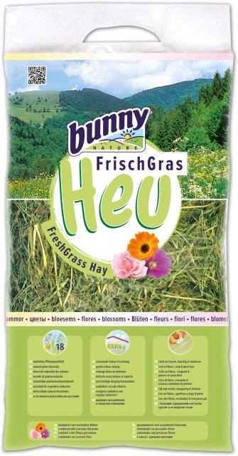 Bunny FrischGras Heu Blüten 500 g
