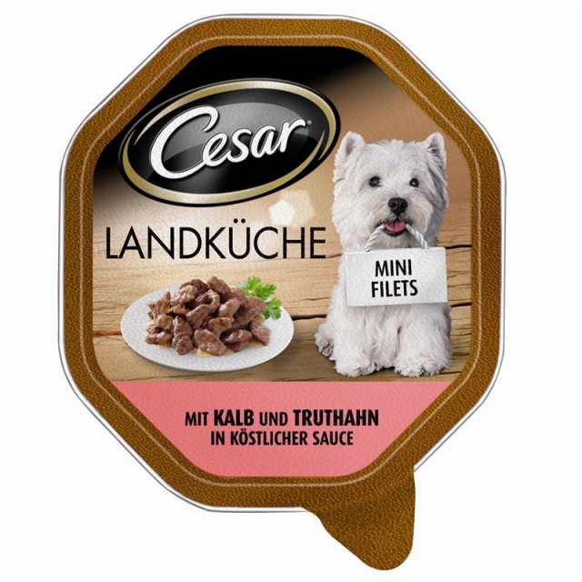Cesar Schale Landküche mit Kalb & Truthahn in köstlicher Sauce 150g