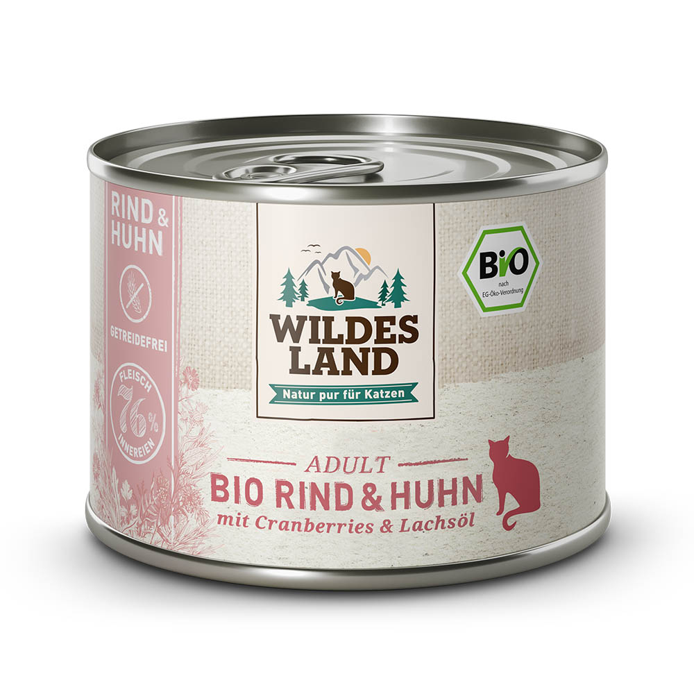 Bio Rind und Huhn mit Cranberries - 85 g