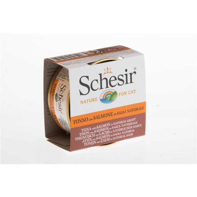 Schesir Cat Dose Thunfisch/Lachs in Sauce 70g